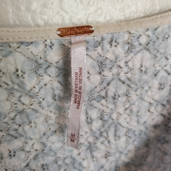 Free People Oh Baby Lace Crop Top In Tea Combo Sz M - Picture 7 of 10